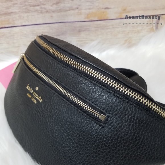 Kate Spade Belt Bag Leila Black Leather Fanny Bag leather nwt main image 7
